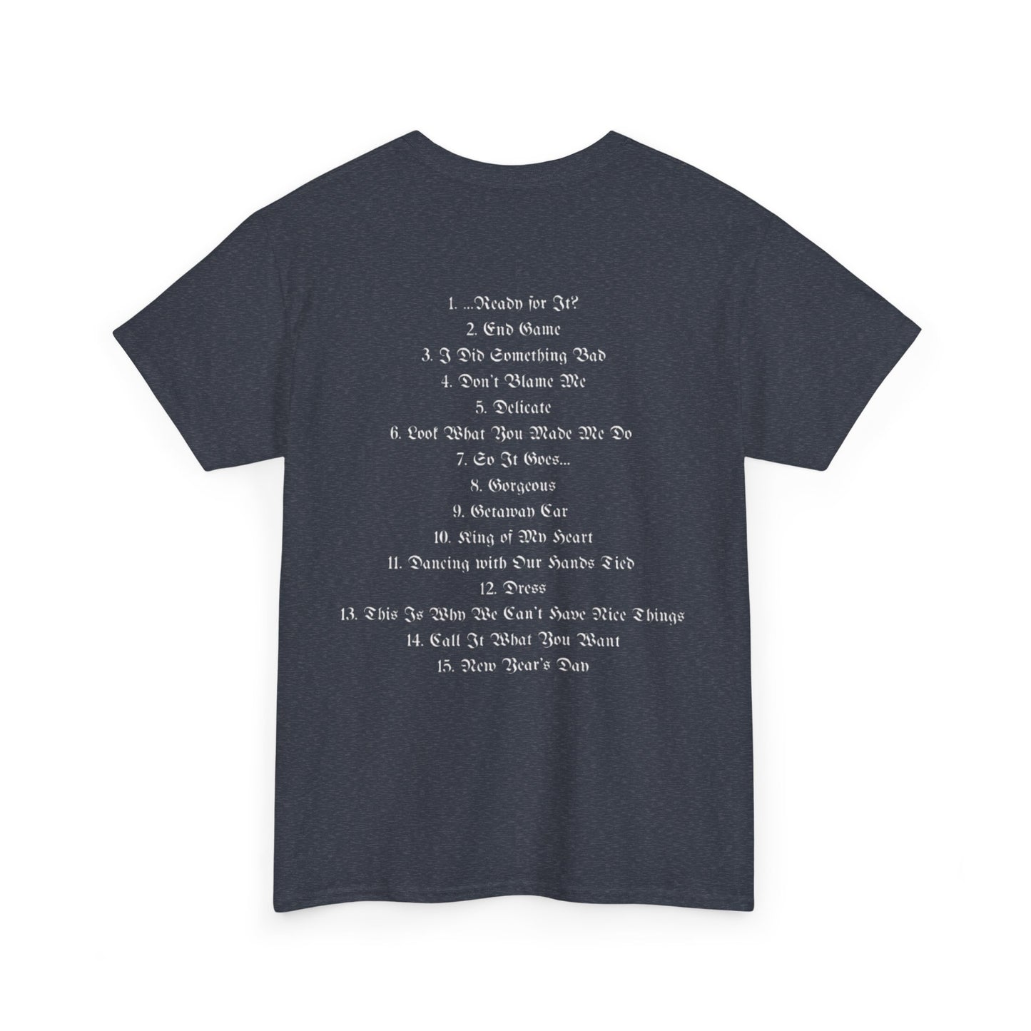 reputation list - Taylor Swift Dark Sleeve Tee 