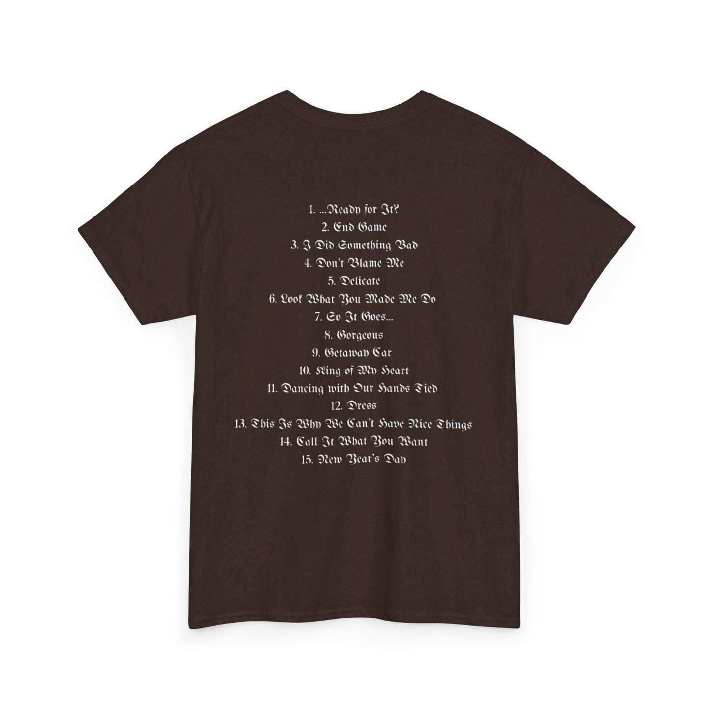 reputation list - Taylor Swift Dark Sleeve Tee 