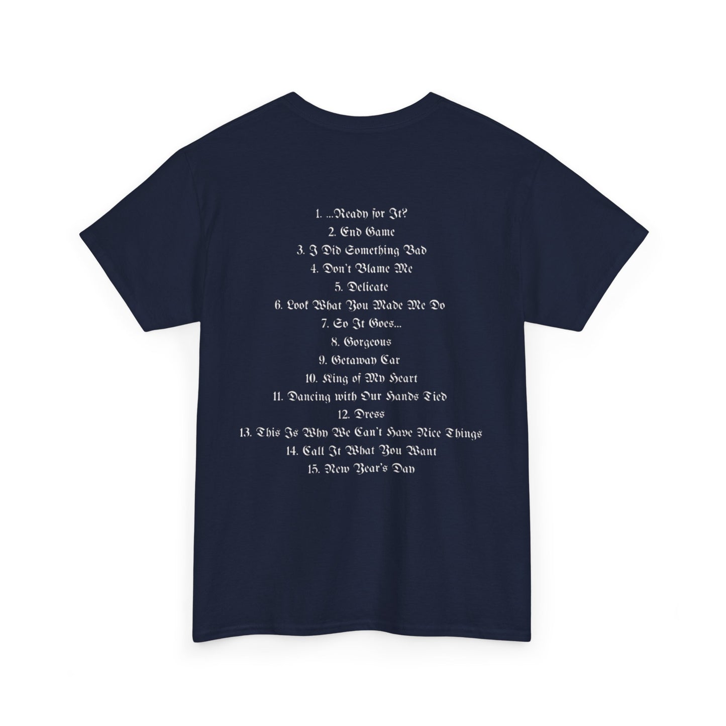 reputation list - Taylor Swift Dark Sleeve Tee 