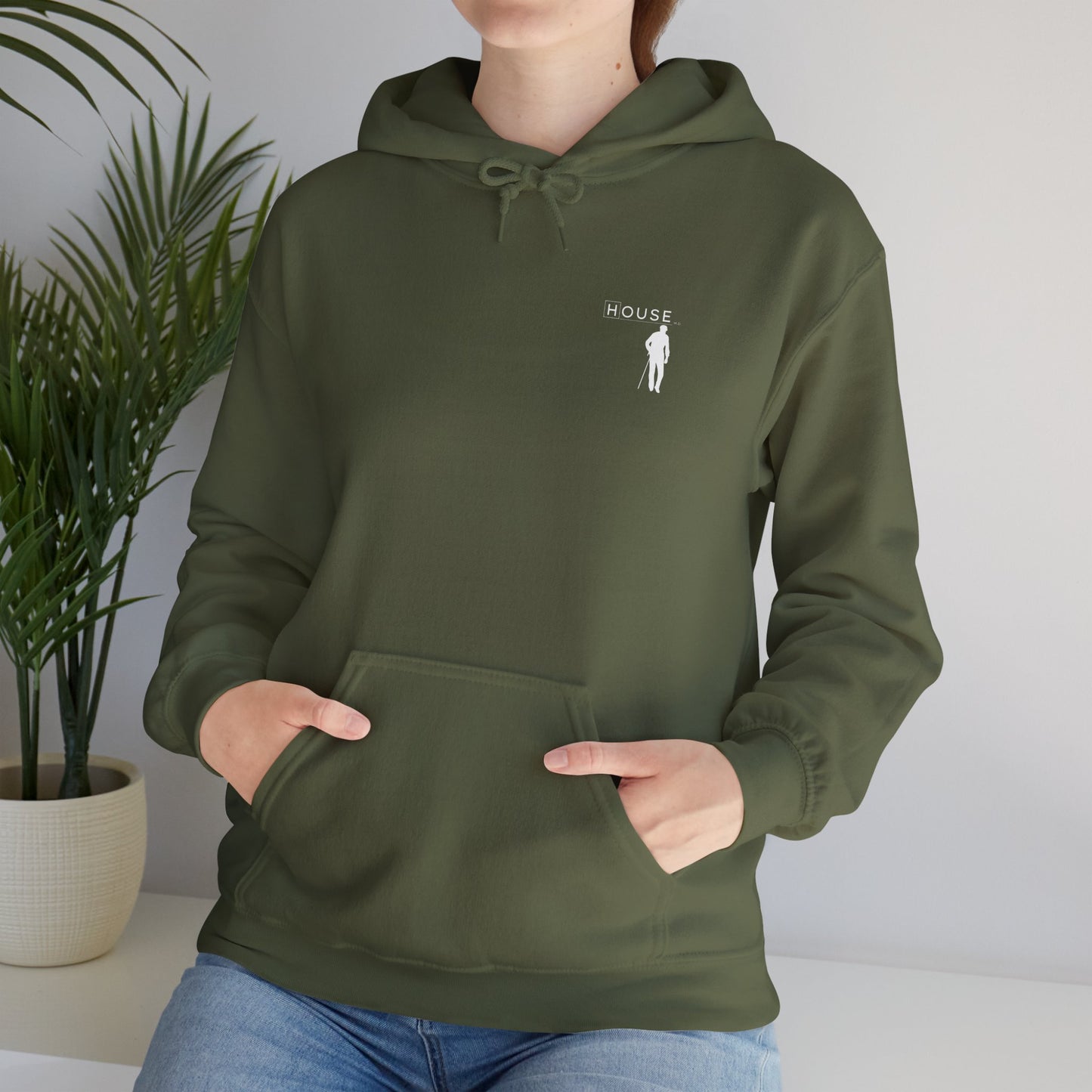 house silhouette - Dr House Dark Hoodie