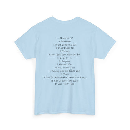 reputation list - Taylor Swift Bright Sleeve Tee