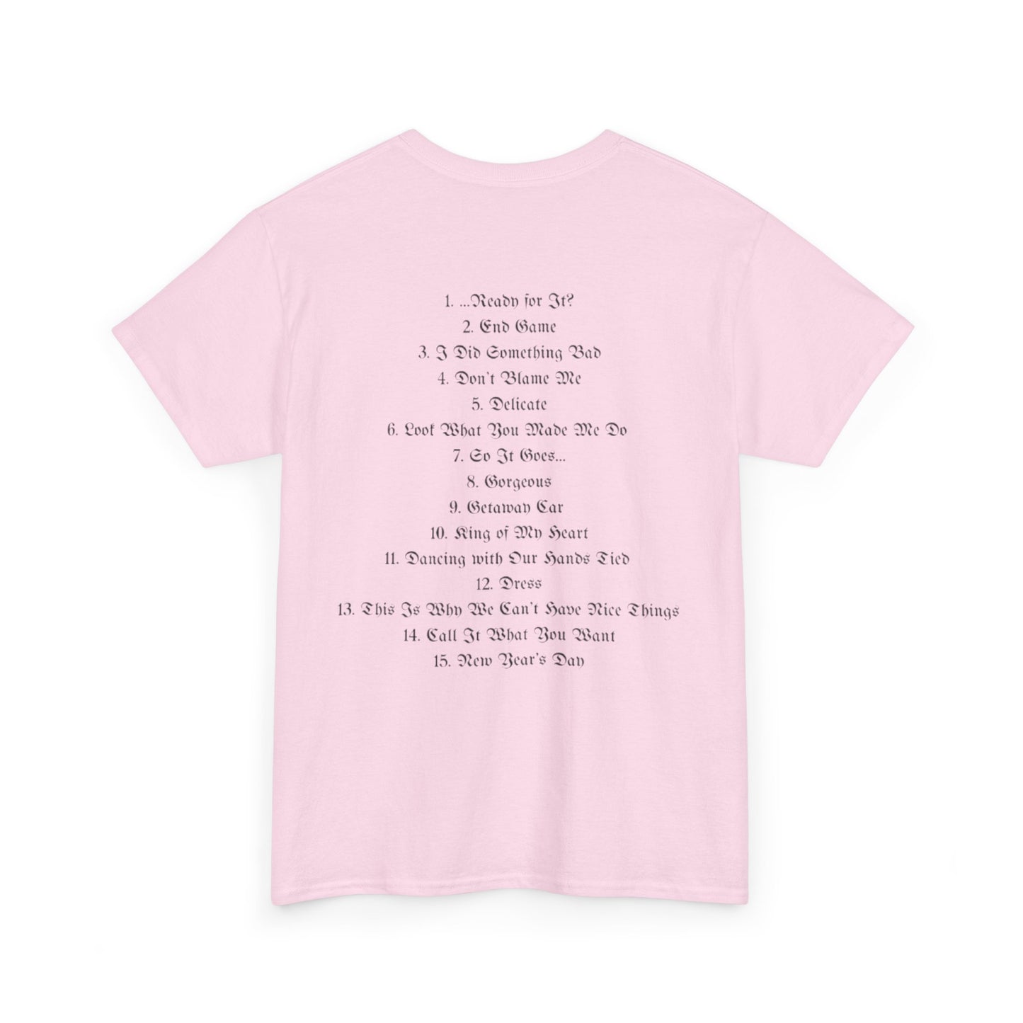 reputation list - Taylor Swift Bright Sleeve Tee