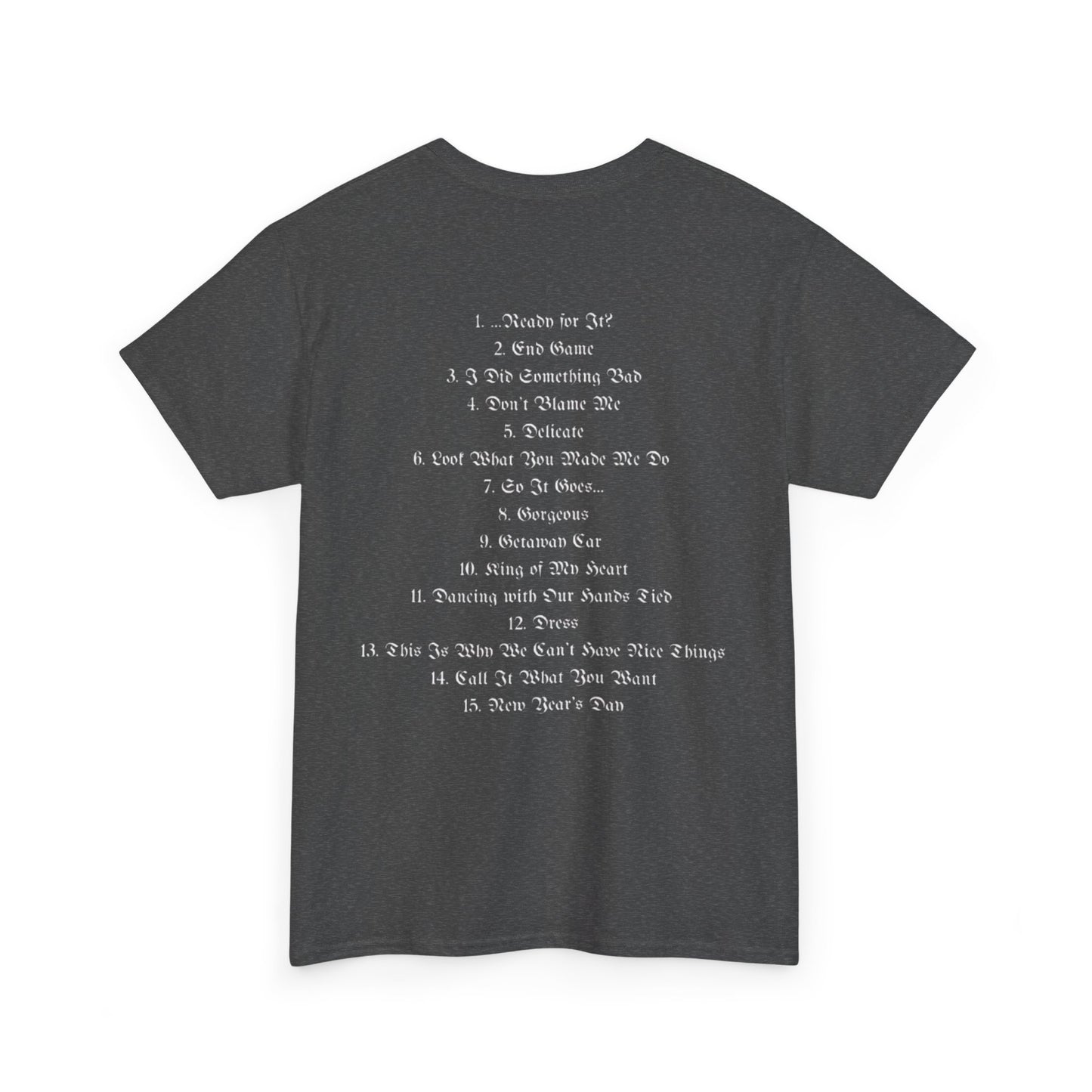 reputation list - Taylor Swift Dark Sleeve Tee 