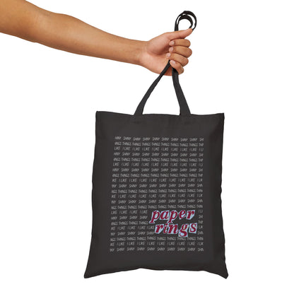 paper rings - Taylor Swift DarkTote Bag