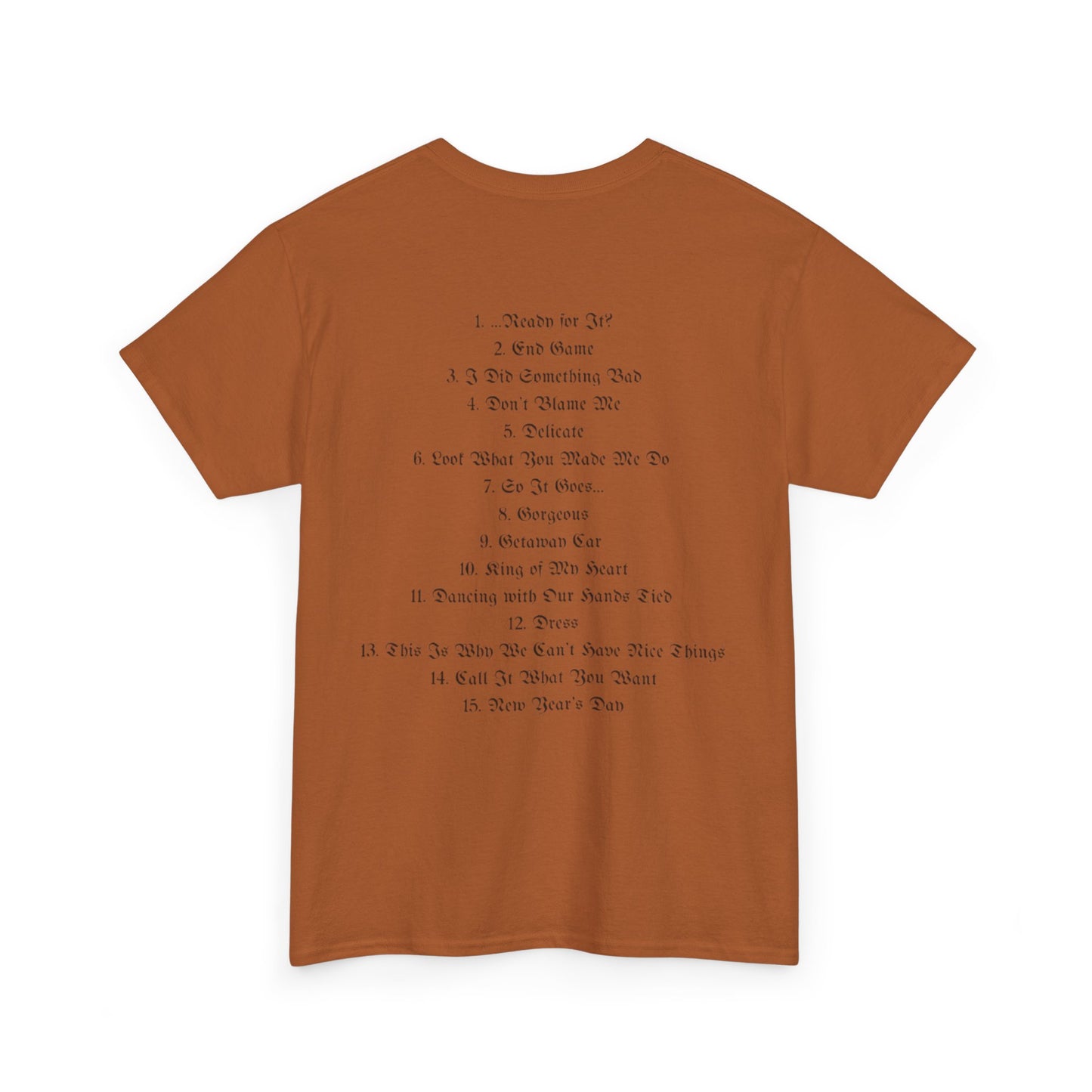 reputation list - Taylor Swift Bright Sleeve Tee